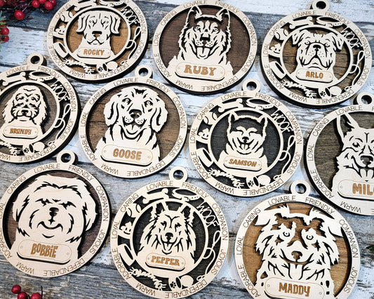 Adorable dog ornaments