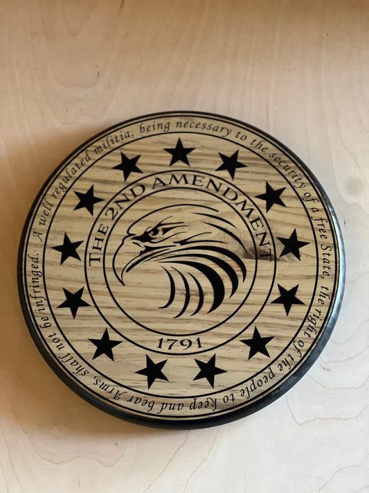 2nd Amendment eagle head sign